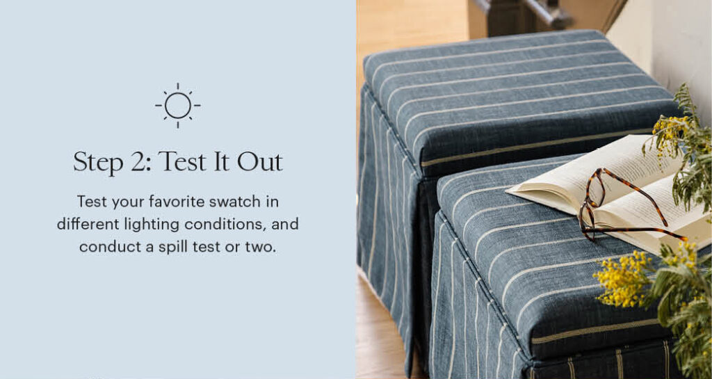 Fabric swatch | How to test fabric swatches
